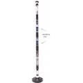 Colonna 6 raggi doppia ottica 3TX+3RX H 250 cm. Batterie Litio 3,6V 19Ah incluse.